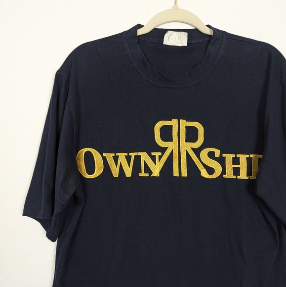 Vintage Ownership Navy Embroidered Graphic Tee - Picture 4 of 6